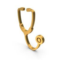 Gold Stethoscope Symbol PNG & PSD Images