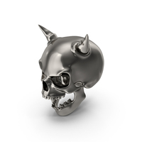 Silver Horror Skull PNG & PSD Images