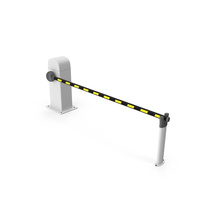 White Parking Barrier PNG & PSD Images