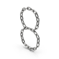 Silver Chain Number Eight PNG & PSD Images
