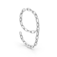 White Chain Number Nine PNG & PSD Images