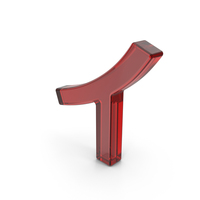 Japanese Katakana I Red Glass PNG & PSD Images