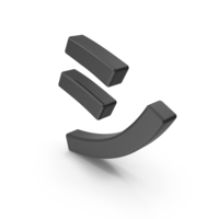 Japanese Katakana SHI Black PNG & PSD Images