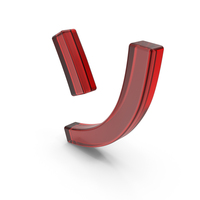 Japanese Katakana SO Red Glass PNG & PSD Images