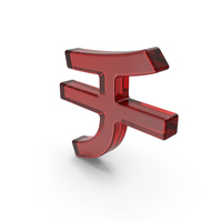 Japanese Katakana CHI Red Glass PNG & PSD Images