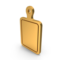 Gold Vegetable Cutting Board Symbol PNG & PSD Images