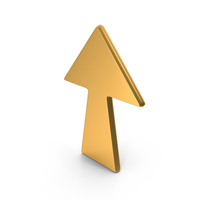 Up Arrow Gold PNG & PSD Images