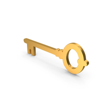 Gold Key Symbol PNG & PSD Images
