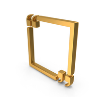Inverted Commas Box Gold PNG & PSD Images
