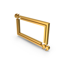 Inverted Commas Rectangle Box Gold PNG & PSD Images