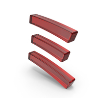 Red Glass Japanese Katakana MI PNG & PSD Images