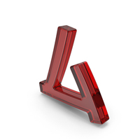 Red Glass Japanese Katakana MU PNG & PSD Images