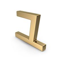 Gold Japanese Katakana YU PNG & PSD Images