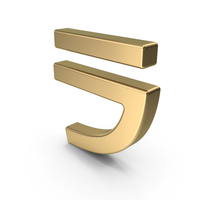 Japanese Katakana RA Gold PNG & PSD Images