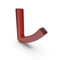 Japanese Katakana RE Red Glass PNG & PSD Images