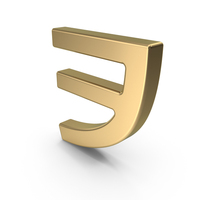 Gold Japanese Katakana O (WO) PNG & PSD Images