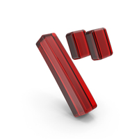 Red Glass Katakana Reduplicates And Voices Syllable PNG & PSD Images