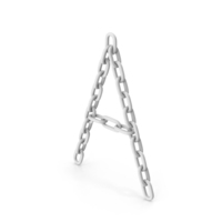 White Chain Letter A PNG & PSD Images