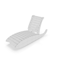 Swimming Pool Lounge Chair Wireframe PNG & PSD Images