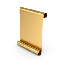 Gold Scroll Paper PNG & PSD Images