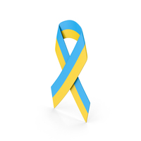 Ukraine Flag Ribbon PNG & PSD Images
