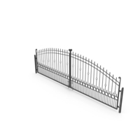 Iron Gate Black Painted PNG & PSD Images