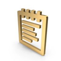 Icon Journal Gold PNG & PSD Images