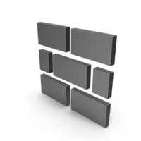 Icon Stone Wall Black PNG & PSD Images