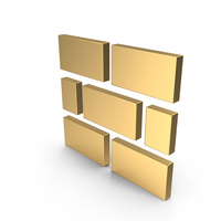 Gold Stone Wall Icon PNG & PSD Images
