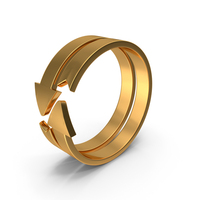 ARROW ICON GOLD PNG & PSD Images