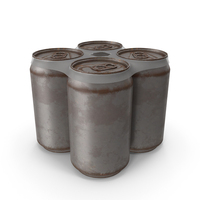 Four Beverage Can Rusty PNG & PSD Images