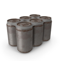 Six Beverage Can Rusty PNG & PSD Images