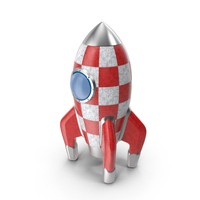 Retro Space Rocket PNG & PSD Images