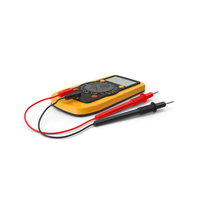 Multimeter With Red And Black Probes PNG & PSD Images