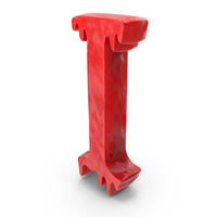 Red Slime Melt Halloween Alphabet I PNG & PSD Images