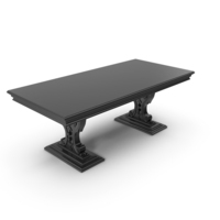 Chelini Classic Carved Victorian Dining Table black PNG & PSD Images