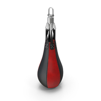 Boxing Speed Bag Red Black PNG & PSD Images