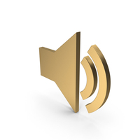 Icon Sound Volume Gold PNG & PSD Images