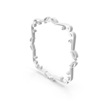 White Stylish Decorative Ornamental Frame PNG & PSD Images