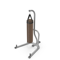 Brown Boxing Bag With Stand PNG & PSD Images