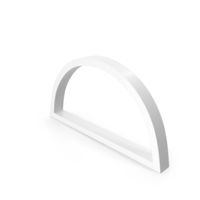 SEMI CIRCLE ICON WHITE PNG & PSD Images