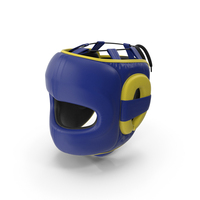 Blue Boxing Headdress For Face Protection PNG & PSD Images