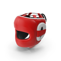Red Closed Type Boxing Helmet For Face Protection PNG & PSD Images