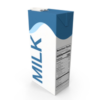 Milk Carton Flat Cap Blue PNG & PSD Images