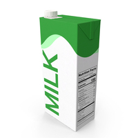 Milk Carton Round Cap Green PNG & PSD Images