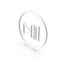 White Play Pause Icon PNG & PSD Images
