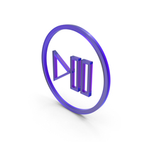 Purple Glass Round Play Pause Symbol PNG & PSD Images