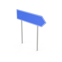 Highway Road Sign Blue PNG & PSD Images