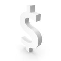 DOLLAR ICON WHITE PNG & PSD Images