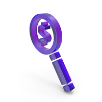 MAGNIFYING GLASS DOLLAR ICON GLASS PNG & PSD Images